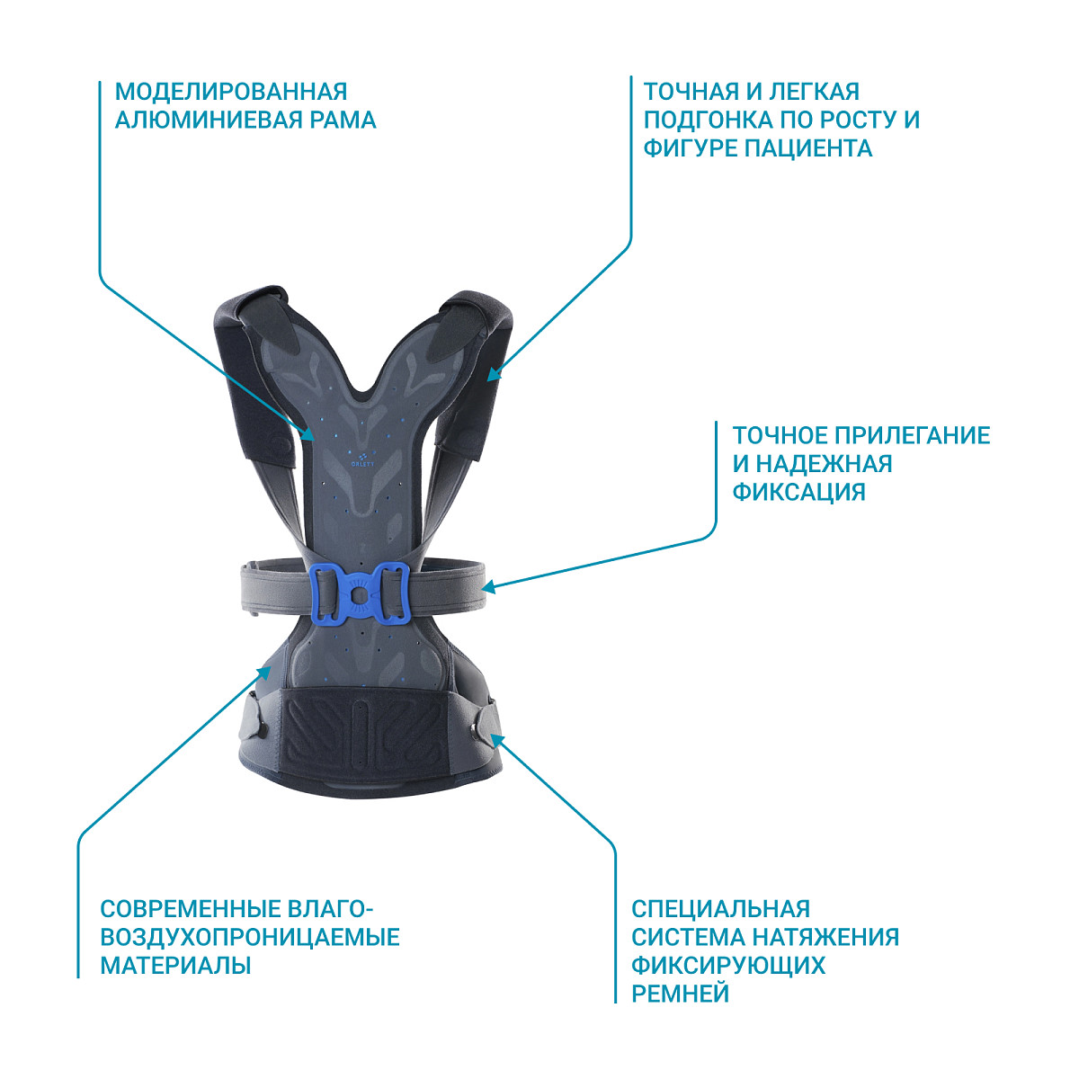 Корректор осанки OBS-300 Orlett, сильная фиксация купить в OrtoMir24
